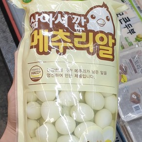 깐 메추리알 1kg, 1개