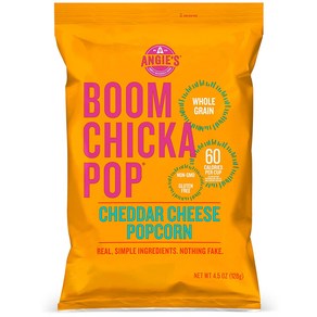 [미국직배송]앤지스 붐 치카팝 체다 치즈 팝콘 136g Angie's Boomchickapop Chedda Cheese Popcon, 1개