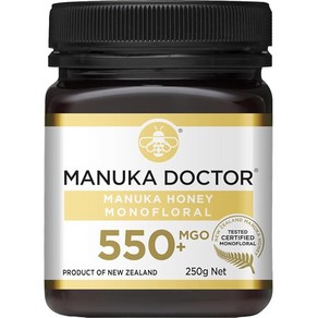 Manuka Docto 마누카꿀 mgo550 + 250g 뉴질랜드산 MANUKA HONEY100%, 1개