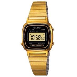 정품 카시오 CASIO LA670WGA-1D 여성용 메탈 밴드 전자 시계