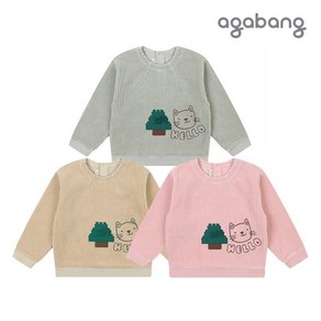 아가방 겨울 가격인하 젤리골벨로아티셔츠(BEIGE PINK MINT)_01P731005 가격착하고 간절기부터 입기좋은 벨로아 원단의 티셔츠를 찿는분께 추천드려요