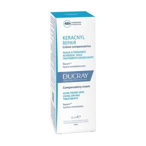 DUCRAY KERACNYL 프랑스 정품 듀크레이 케라크닐 리페어 여드름성 피부 수분크림 50ml, 1개