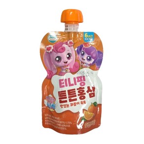 캐치티니핑 튼튼홍삼 맛있는 과즙이 쏙쏙 오렌지맛, 2개, 100ml