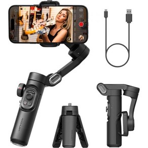 AOCHUAN Phone Gimbal Stabilize iPhone용 3축 스마트폰 접이식 짐벌 포커스 휠이 있는 Gimble TikTok iPhone 및 Andoid용 Y, Smat XE