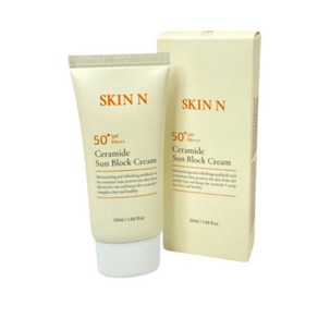 스킨헬스 스킨엔 세라마이드 선블럭 크림 50ml 자외선 (SPF50PA+++), 1개