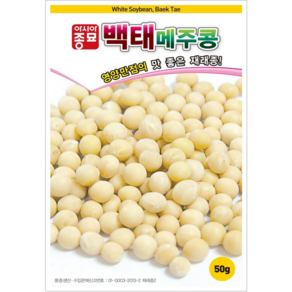 아시아종묘 씨앗 콩 백태 50g 3ea 메주콩, 3개