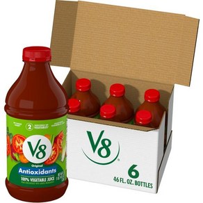 V8 오리지널 100 야채 주스 1.3L44온스 병 6팩, 46 Fl Oz (Pack of 6)_오리지널 하이 파, 오리지널 하이 파이버