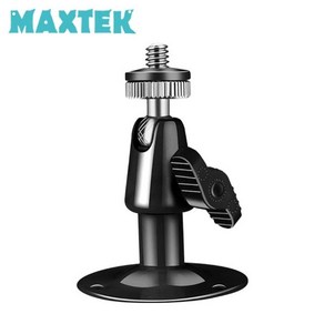 [MAXTEK] CCTV 거치대 [M6 범용나사/360도 회전] [블랙(MT422)], 1개