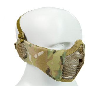 WS 와이어 이어[EAR PROTECT] 메쉬 페이스 쉴드 마스크 MA-92, 1개, 멀티캠