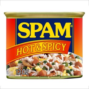 Spam Hot & Spicy 12 Ounce Can 스팸 핫 앤 스파이시 12온스 캔, 1개, 340g