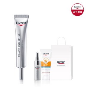 [유세린] 하이알루론 3X 아이크림 15ml [증정]3X컨센트레이트 미니 5ml + 선 페이스 하이드로 프로텍트 5ml 미니 + 쇼핑백(소), 상세 설명 참조, 상세 설명 참조, 구성:하이알루론 아이크림 15ml