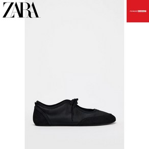 ZARA 자라 레이스업 발레리나 플랫 슈즈 5202 410