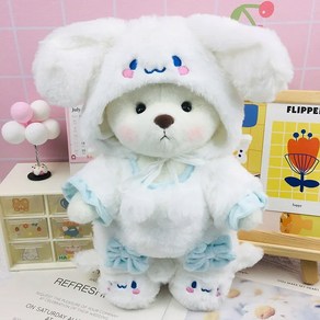 테디테일즈 움직이는 관절 곰 귀여운 봉제 인형 어린이 진정 장난감 생일 선물 크리스마스 30cm 2024 신제품, Clothing, 3, 1개