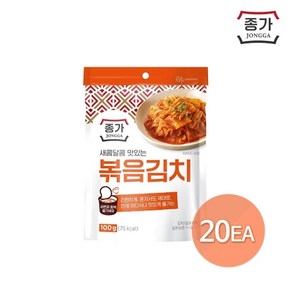 청정원 종가 볶음김치 100gx20개, 100g, 20개, 20개