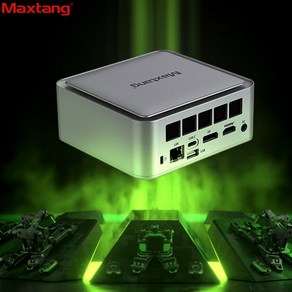 [ xc샵 ] Maxtang NUC AMD라이젠 R7 7735HS 미니PC USB 4.0 듀얼DDRS WIFI6베어본 8코어 16스레드 DDR5, R7-7735HS, Fee DOS, 0GB, 0GB, 그레이