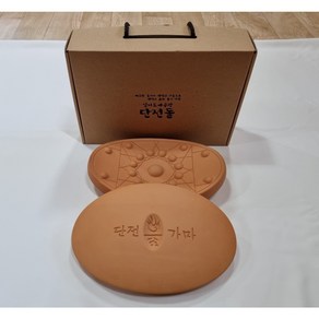 [일지도예공방] 기본 황토 단전돌 온정성 수작업 스트레스완화 찜질기