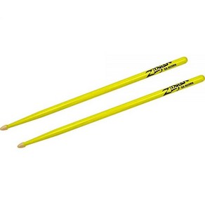 Avedis Zildjian Company 5A 도토리 네온 옐로우 드럼스틱, Neon Yellow