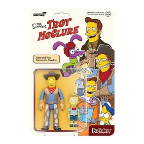 Supe7 The Simpsons Toy Mcclue (Meat and You: Patnes in Feedom) - 9.5cm(3.75인치) 심슨 가족 액션 피규어 클래, Supe7 The Simpsons Toy Mcclu