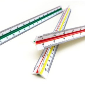 재단 제도용 삼각자 삼각 스케일자 축적자 15cm 30cm 도면용자 제도용방안자