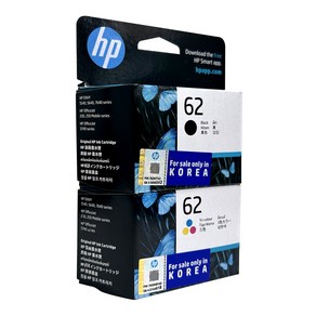 HP 62 정품잉크 C2P04AA / C2P06AA 5640 7640 오피스젯 5740 8040, 세트, 1세트