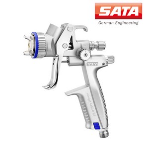 사타 에어 스프레이건 SATAminiJet 4400 B RP 중력식 QCC 플라스틱 컵 포함 후끼건, 1.0 SR, 1개