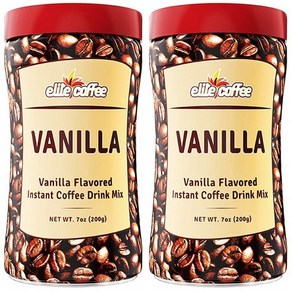 ELITE Instant Coffee Vanilla 엘리트 인스턴트 커피 바닐라 200g 2통, 2개