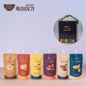 죽이야기 짜먹는 죽 3종 x 2p x 140g + 3종 x 2p x 170g 버라이어티팩 세트, 1개, 1.86kg