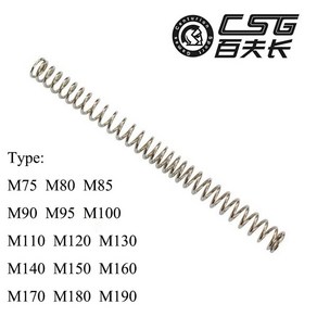 서바이벌게임 전술게임 Aisoft-불규칙한 피치 스틸 파워 업 스프링 V2/3 AEG 기어 박스 M75 M90 M100, 13 M190, 1개