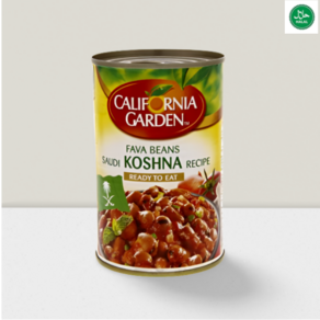 Califonia Gaden Fava Beans Saudi Koshna Recipe 캘리포니아 가든 파바 빈 사우디 코쉬나 레시피, 400g, 15개