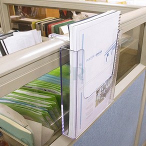 바구니룸1 파티션 수납 걸이 A5 60MM 투명 케이스 파티션 정리함 단면꽂이
