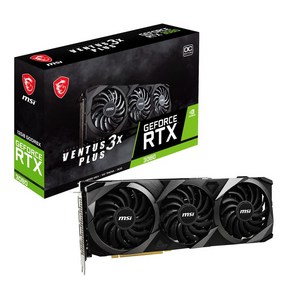 MSI GeFoce RTX 3080 VENTUS 3X PLUS 12G OC LHR 그래픽 보드 VD8008