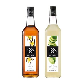 1883 바닐라 시럽 1000ml+1883 라임 시럽 1000ml