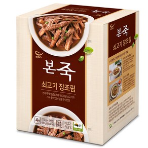 본죽 쇠고기 장조림, 170g, 4개