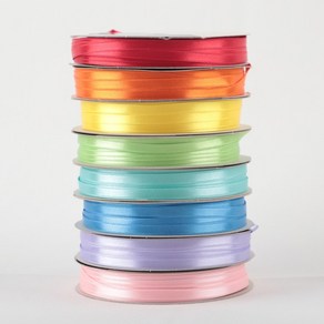 공단리본 주자 리본 선물 포장 6mm, 40.연보라색, 6mm - (길이 100yd)