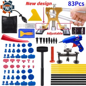 조정 가능한 자동차 덴트 수리 도구 EU 플러그 글루건 제거 키트 차량용 페인트 없는 신제품, 1개, 02 Set 1-83Pcs