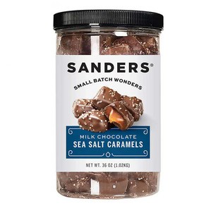 대용량 샌더스 밀크 초콜릿 씨 솔트 카라멜 1.02kg SANDERS MILK CHOCOLATE SEA SALT CARAMELS, 1개