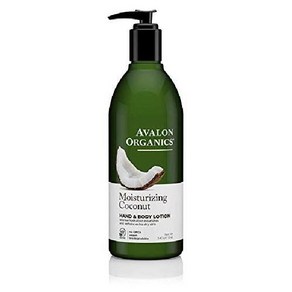 Avalon Oganics 핸드 바디 로션 모이스처라이징 코코넛 12 온스, 1개