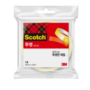 쓰리엠 스카치 다용도 테이프 리필 18mm x 20m, 1개