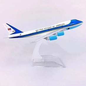 미국 에어포스 원 B747 항공 747 에어웨이 다이캐스트 비행기 모형 바퀴 달린 20cm 비행기모형, 16cm, 1개