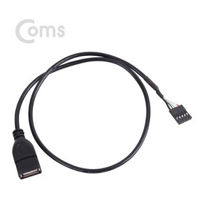 [NT920] Coms 쿨러 케이블(USB 전원) 5P(F) / USB A(F), 상세페이지 참조, 1개