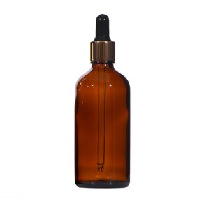 [묶음 1-10] 유리병 골드스포이드 5-100ml 허브스프레이공병, 검정고무 갈색유리병, 1개