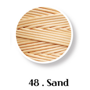 2.0mm 100yad 아티피셜 레더실 인조 가죽실 라탄공예 라탄실 뜨개실 코팅실, 48 . Sand, 1개