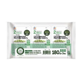 행복한콩 2가지로만 국산콩두부 부침용180gX3, 1개, 540g