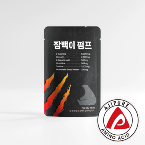 잠백이 펌프 무카페인 아르기닌 헬스부스터, 70ml, 30개