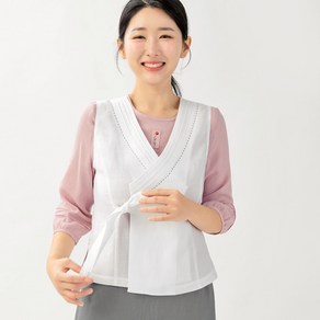 [조선클로젯] 쿨링 스티치 생활한복 린넨조끼 단체조끼 개량 3257