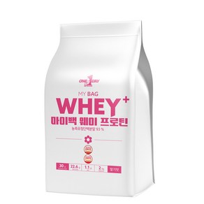 원데이뉴트리션 딸기맛_단백질 쉐이크 헬스 보충제 포대유청 웨이프로틴 WPC, 2kg, 1개