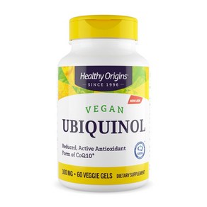 Healthy Oigins Ubiquinol Soy Fee 헬시 오리진 유비퀴놀 소이 프리 100mg 60정, 1개