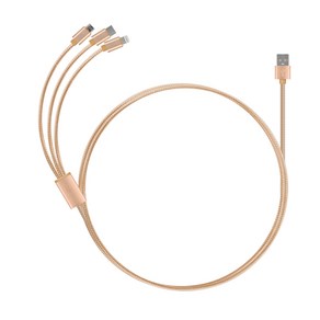 NEXT-1528LCMD 마이크로핀5핀 USB to 라이트닝 8핀 + type-c +Mico 5pin 3 in 1 충전 cable, 1개