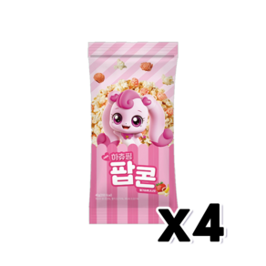 사랑의 하츄핑팝콘 딸기&바나나맛 봉지스낵 40g x 4개