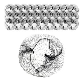 차분한 하루 미세망 승무원 머리망, 소형, 30개